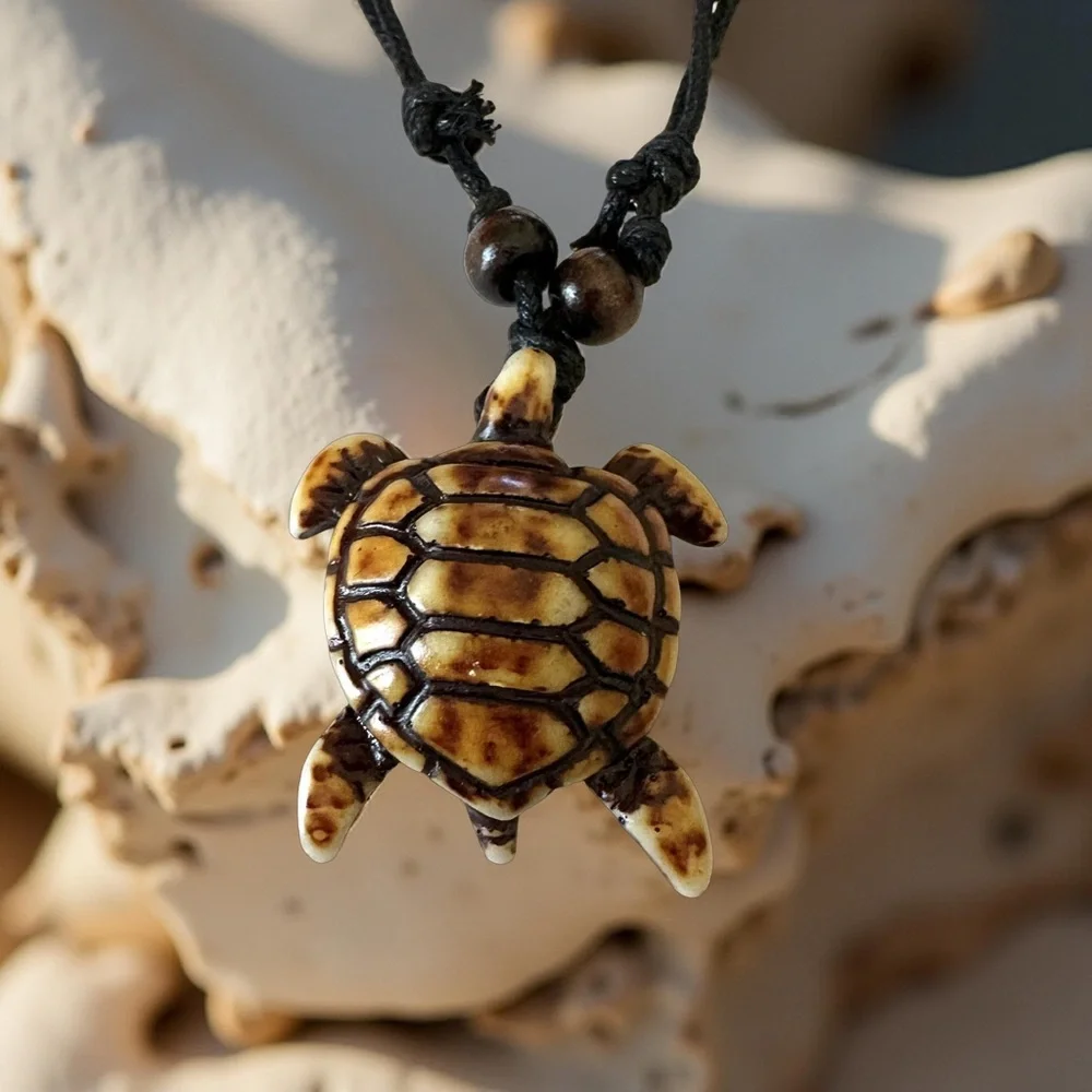 ⭐️ 5 for $25 Sea Turtle Necklace Nautical Wax Cord Unisex